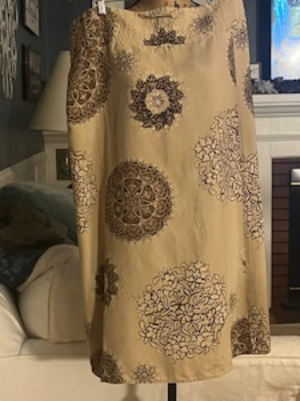 100% Silk Skirt with design